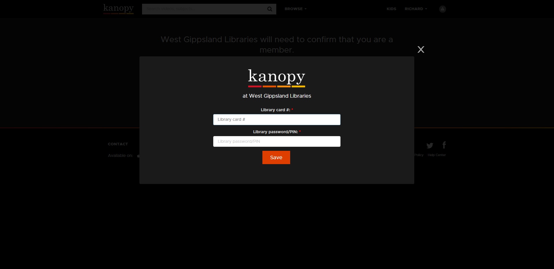 Kanopy signup slide 4